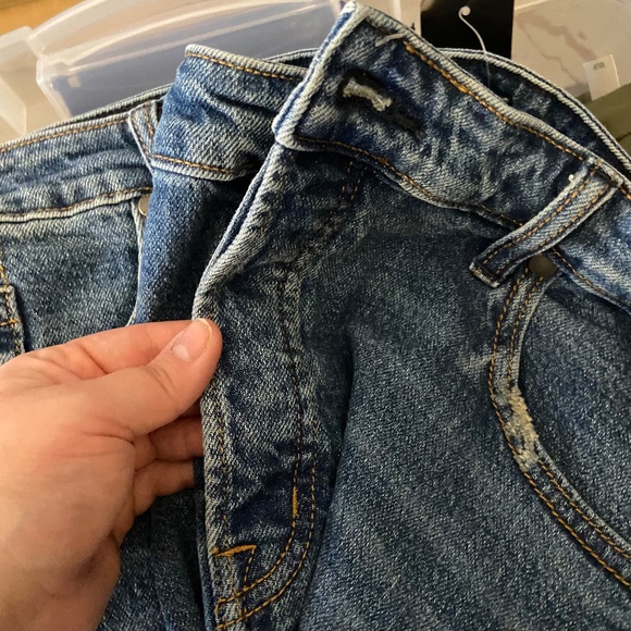 Torrid Jeans with Multiple Button Closure and Distressed Ankle - Picture 5 of 6